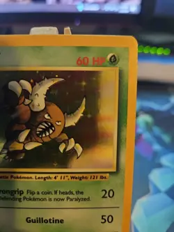 Pokemon TCG Pinsir Holo Rare Card Jungle No Symbol Error, Card 9/64 NM Clean! - Image 3