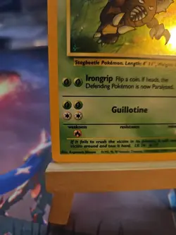 Pokemon TCG Pinsir Holo Rare Card Jungle No Symbol Error, Card 9/64 NM Clean! - Image 5