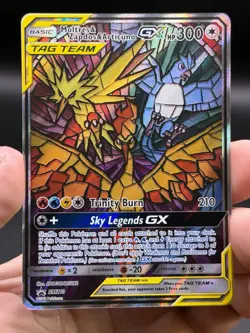 Moltres Zapdos Articuno GX SM210 Pokemon Sun Moon Black Star Promo English NM- - Image 3