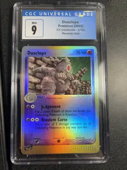 CGC 9 Mint Pokemon EX Sandstorm 4/100 Dusclops Reverse Foil (2003) PSA10 - Image 1