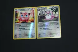 Pokemon Card Lot EX-LP Reverse Holo Jigglypuff & Wigglytuff 79/99 Next Destinies - Image 1
