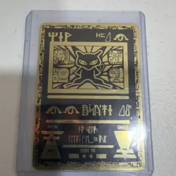 METAL Pokemon TCG Ancient Mew Metal Promo Card - 1999/2000 Pokemon Black Gold - Image 2