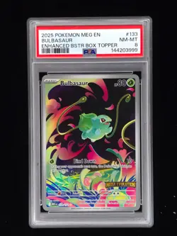 Bulbasaur 133 Pokemon Mega Evolutions PSA 8 🔥🔥🔥 - Image 1