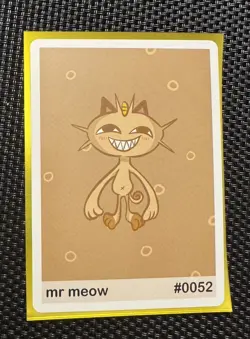 Mr Meow (Meowth) 0052- Gen 1 Pookiemoot Fan Art - Pokemon Go DCId my - Image 1