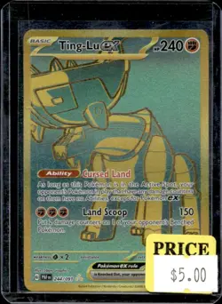 2024 Pokemon Paldean Fates Ting-Lu ex #244/091 - Image 1
