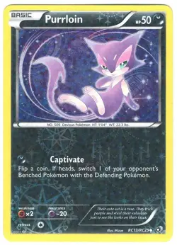 Purrloin RC13 Pokemon Legendary Treasures Radiant Collection RC13/RC25 Common - Image 1