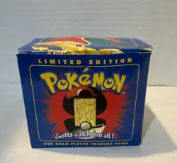 Charizard Pokemon 23K Gold Plated Trading Card Burger King 1999 SEALED - Image 1