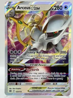 Arceus VSTAR 123/172 SWSH Brilliant Stars Holo Ultra Rare Pokemon TCG Card NM/M - Image 1