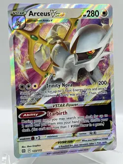 Arceus VSTAR 123/172 SWSH Brilliant Stars Holo Ultra Rare Pokemon TCG Card NM/M - Image 2