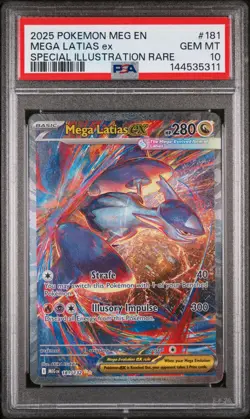 2025 Pokemon Mega Evolution Latias ex SIR 181 PSA 10 Gem Mint - Image 1