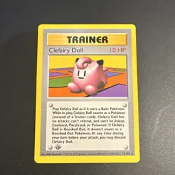Pokemon TCG Clefairy Doll 1st Edition Shadowless Base Set - Image 1