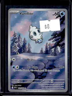 2025 Pokemon White Flare Vanillite Illustration Rare #111/086 - Image 1