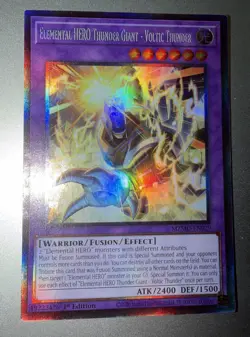 Yugioh Elemental HERO Thunder Giant - Voltic Thunder MZMU-EN029 Collector's Rare - Image 1