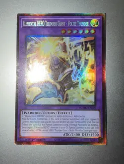 Yugioh Elemental HERO Thunder Giant - Voltic Thunder MZMU-EN029 Collector's Rare - Image 2