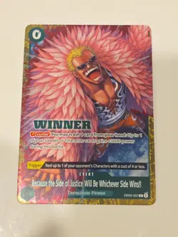 Donquixote Whichever Side Wins!! One Piece Winner Promo Winner Pack 2025 Vol. 4 - Image 1