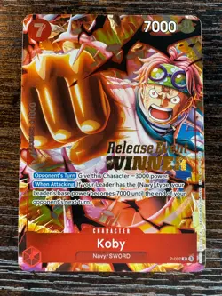 OP12 P-092 One Piece Koby Release Event Winner Promotion Foil - Image 1
