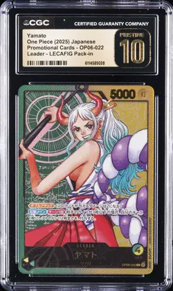 2025 ONE PIECE JPN PROMO CARDS LEADER LECAFIG PACK-IN YAMATO CGC 10 PRISTINE - Image 1