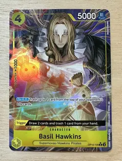 One Piece Basil Hawkins OP10-109 Alternate Art Rare - Image 1