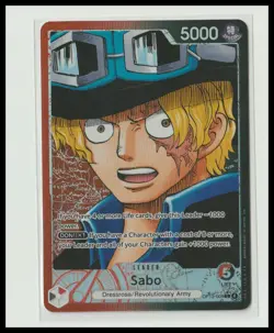 One Piece TCG Sabo OP13-004 Leader Alternate Art Alt English NM/M+ - Image 1