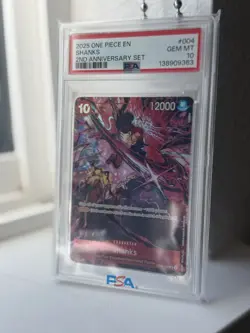 One Piece 2nd Anniversary Shanks Alt Art PSA 10🔥 - Image 1