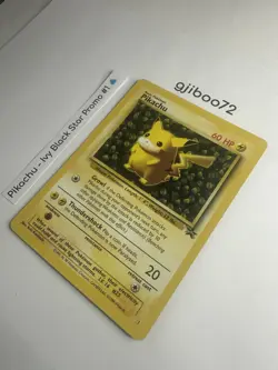 Pokemon IVY Pikachu Black Star 1 - League Promo Exclusive WotC - 1999 Card - Image 2