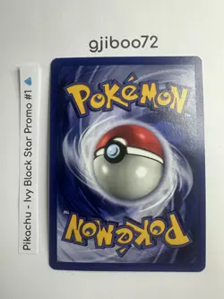 Pokemon IVY Pikachu Black Star 1 - League Promo Exclusive WotC - 1999 Card - Image 3