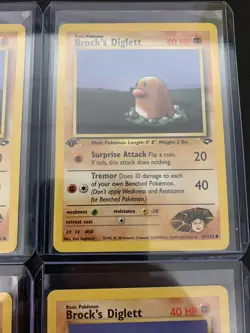 Brock's Diglett 67/132 1st Edition NM Gym Challenge Non-Holo Pokemon Card - Image 3