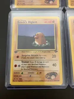 Brock's Diglett 67/132 1st Edition NM Gym Challenge Non-Holo Pokemon Card - Image 4