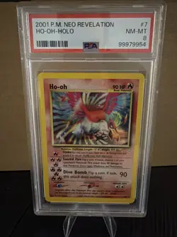 Pokemon TCG Ho-Oh Neo Revelation Holo Card 7/64 - Image 1