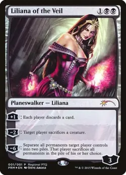 MTG English Liliana of the Veil NM Foil Promos: Pro Tour - Image 1