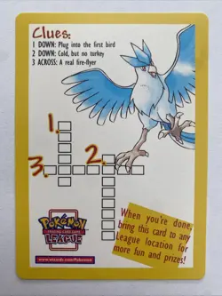 1998 Wizards Pokemon TCG Legendary Birds Promo Card LP WOTC - Image 1