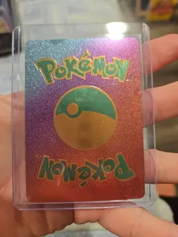 Gengar Rainbow Foil Fan Art Vinyl Textured Collector Card - Image 5