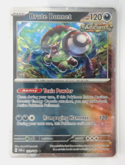 Pokemon Card Brute Bonnet 123/182 Holo Cosmos Rare LP - Image 1