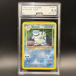Pokemon TCG Base Set Blastoise Holo Card 2/102 Pokemon - Image 1