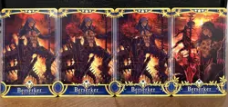 Cu Chulainn Alter Stages 1-5 Berserker FGO Fate Grand Order Arcade Cards - Image 1