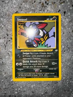 Pokemon TCG Cards Sneasel 24/64 Neo Revelation Rare - Image 3