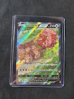 Pokemon Greedent v Alternate Full Art Holo Card Fusion Strike 257/264 - NM - Image 1