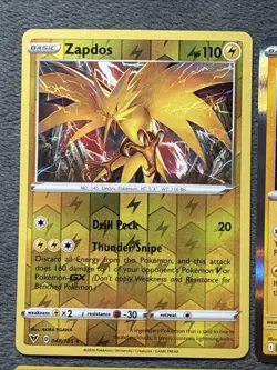 Zapdos Pokemon Cards Lot Rare Holo Reverse Promo Hidden Fates Destined Rivals + - Image 2