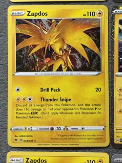 Zapdos Pokemon Cards Lot Rare Holo Reverse Promo Hidden Fates Destined Rivals + - Image 5