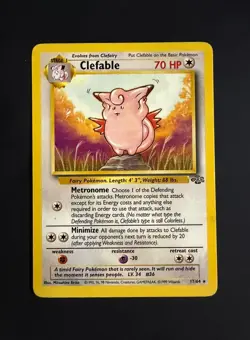 Clefable 17/64 Jungle Rare Pokemon Card - Image 1