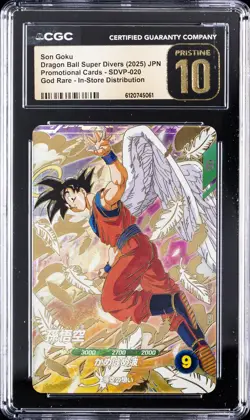 2025 DRAGON BALL SUPER DIVERS JPN PROMO CARDS SON GOKU CGC 10 PRISTINE - Image 1