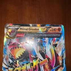 JUMBO Pokemon Mega PRIMAL GROUDON EX Card CLASH 86/160 OVERSIZED MP - Image 2