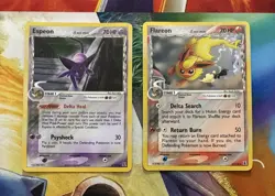 Vintage Pokemon Card Lot Holo Fire Espeon Flareon - Image 1