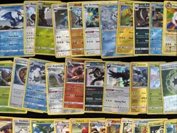 Pokemon TCG Lot 150+ Rare, Holo, Reverse Holo Cards w/ Lunala Tin Shaymin - Image 4