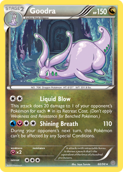 Goodra 60/98 Rare Holo | Ancient Origins | Pokemon Card - Image 1