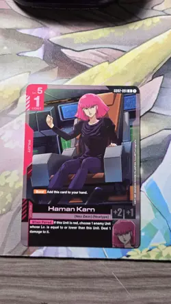 Haman Karn Foil - GD02-091 - NM - Gundam TCG Card Game - Image 1