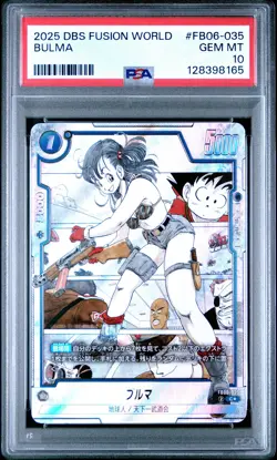 2025 DRAGON BALL SUPER CARD GAME FUSION WORLD RIVALS CLASH BULMA PSA 10 - Image 1