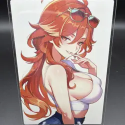 Mavuika Genshin Impact Anime Waifu Card Doujin ACG Goddess Holo - Image 1