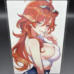 Mavuika Genshin Impact Anime Waifu Card Doujin ACG Goddess Holo - Image 2