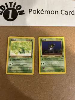 Oddish 1st Edition Pokemon Card Lot Vintage WOTC - Image 1